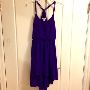 F21 purple high-low summer dress Sz M