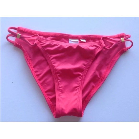 L Space New No tag XS coral 'Nouveau' bikini bottm - Picture 3 of 4