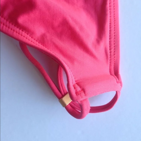 L Space New No tag XS coral 'Nouveau' bikini bottm - Picture 4 of 4