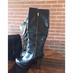 Steve Madden Faux Leather heeled boots