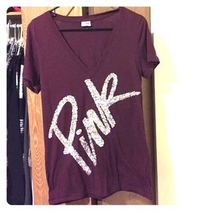 Pink Victoria's Secret tee shirt