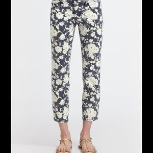 SOLD TORY BURCH ALEXA CROPPED SKINNY PRINTED PANT