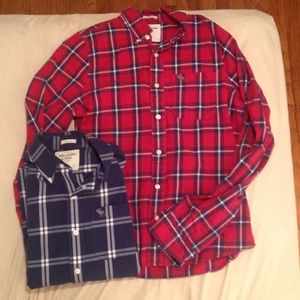 A&F Long Sleeve Flannels!!