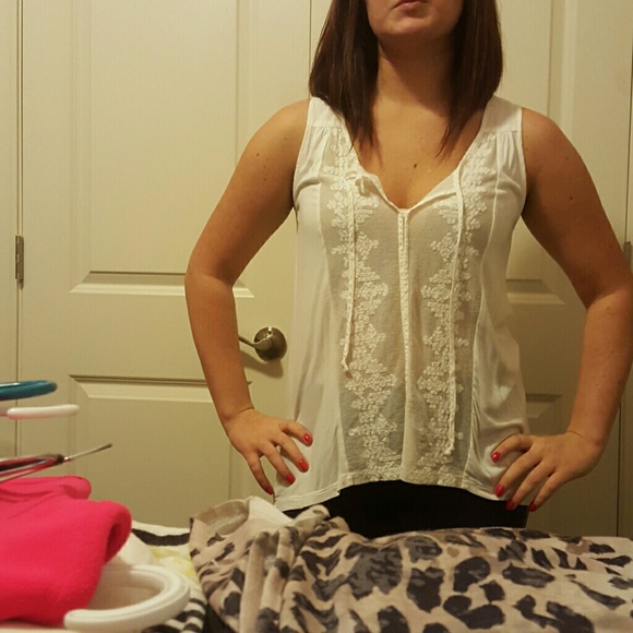 White tank top