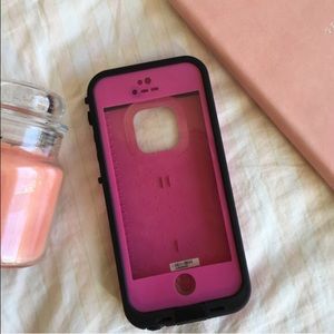 Pink LifeProof 5/5s iPhone Case