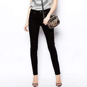 Black high rise jeans