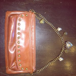 Kathy Van Zeeland Uptown Girl Tan Clutch Wallet