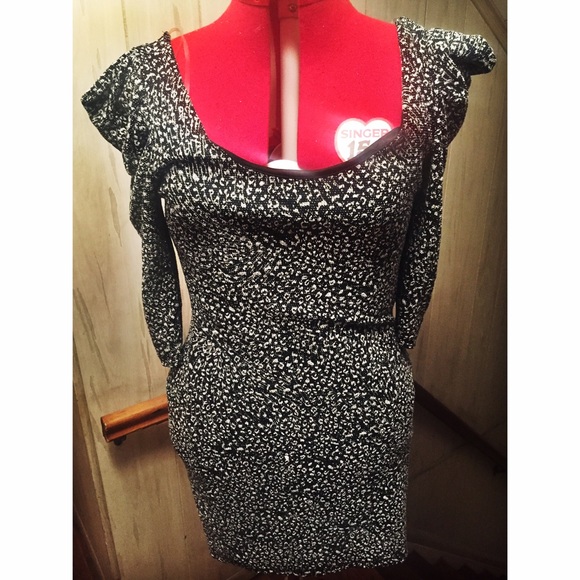 Black and silver sparkley body con plus size dress