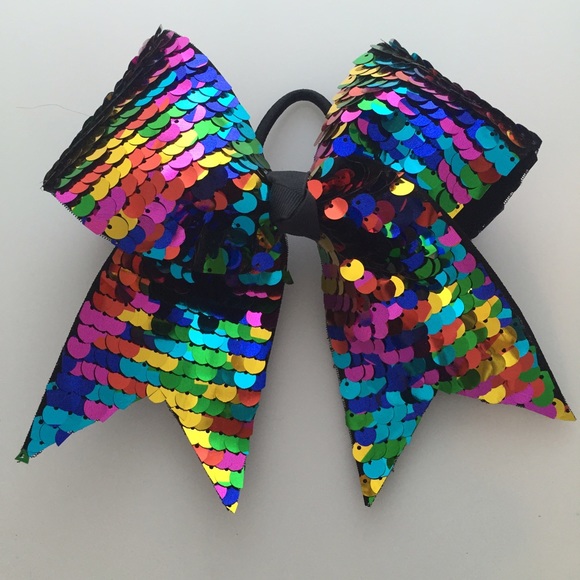 Multicolored Sequin Bow