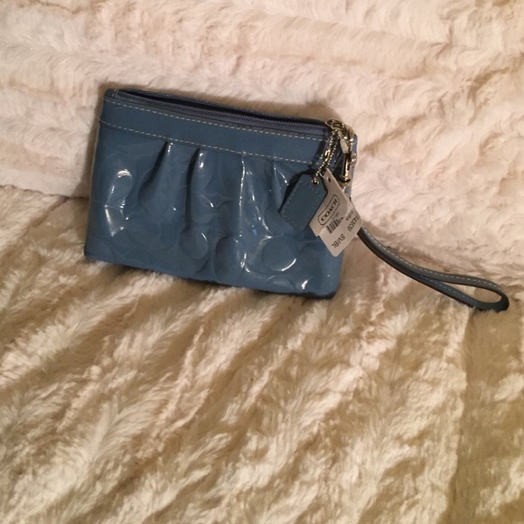 Coach Embossed Pleated Wrislet - Final Sale