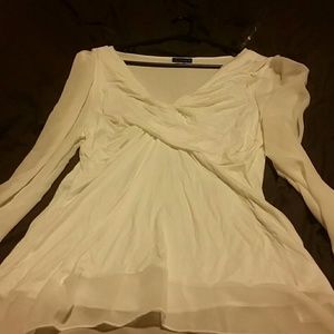 Top with see though arms