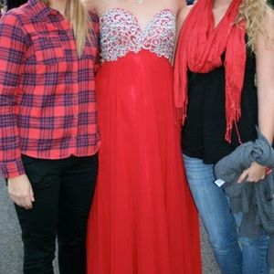 Red prom dress