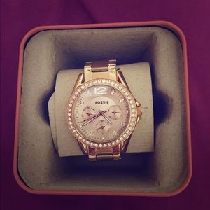 Fossil Women's Watch rose gold - Model FS - 54