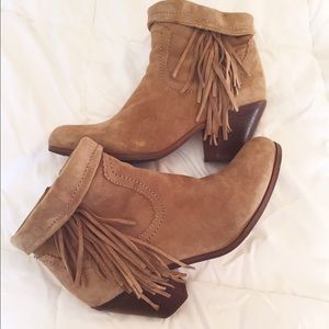 Sam Edelman Suede  Fringe Booties