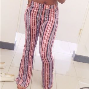 Striped stretchy pants