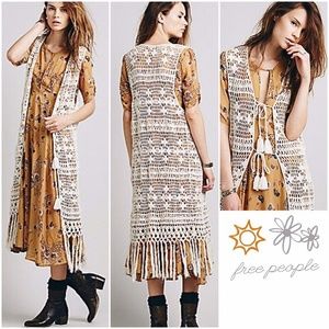 Free People crochet vest