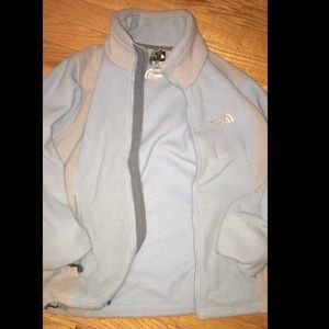 Grey and blue great condition north face