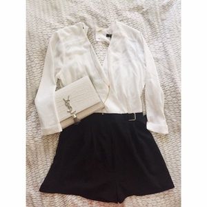 Classy Black & White Forever 21 Romper