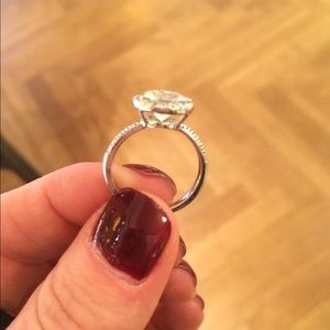 Aquamarine and Diamond ring