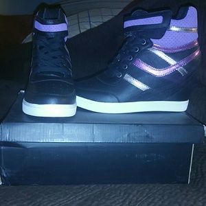 High heel fashion sneakers