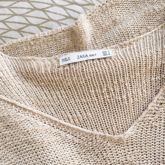 Zara Knit Blush Pink Long Sweater - Picture 3 of 3
