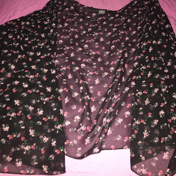 Black and Rose Kimono