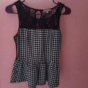 Black Peplum Top