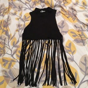 Fringe crop top