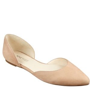 NINE WEST nude flats