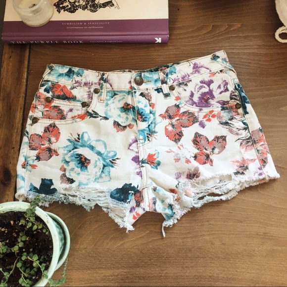 Free People denim shorts