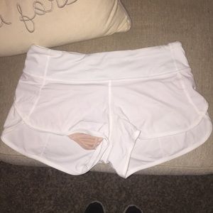 Alllll white speed shorts size 4. These are AMAZIN
