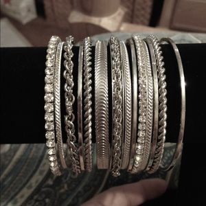 Bangles silver worn one time