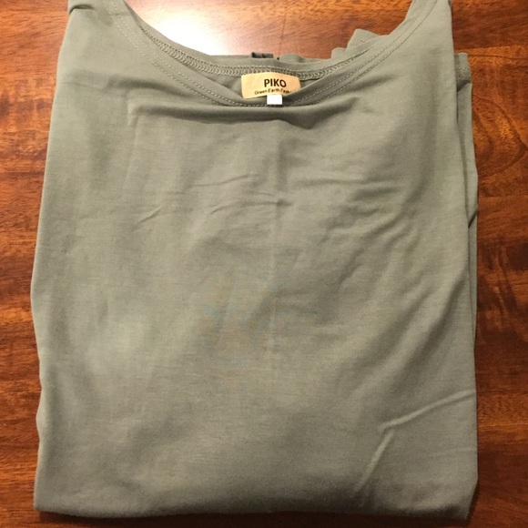Olive green Piko top