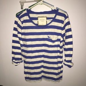 Striped Quart Sleeve Abercrombie Shirt
