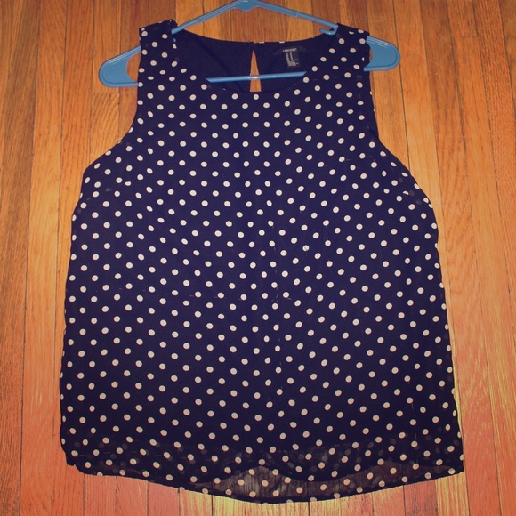 Polka print blouse from Forever 21 (Size: M)