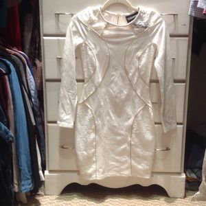 BNWT White Lace, Mink Pink Dress