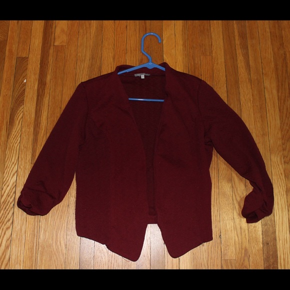 Maroon red blazer from Charlotte Russe (Size: M)