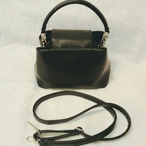 Small Black Faux Leather Purse