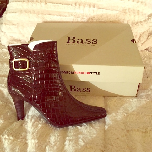 Bass Brown Florena Heeled Boots - Final Sale