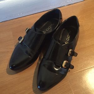 Aldo black flat women size 6