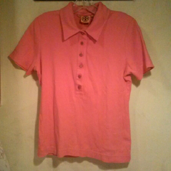 Tory Burch Hot Salmon Polo