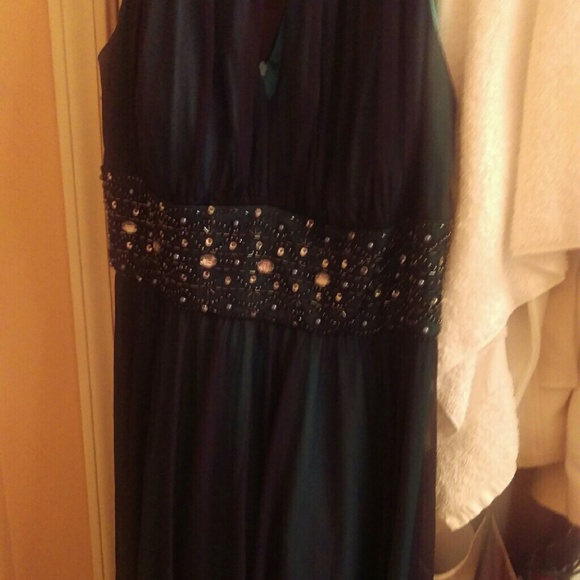 Gorgeous blue and green dress