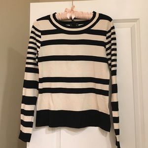 Classic black and white striped sweater