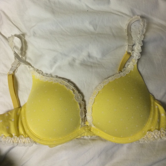 VS Yellow Push-Up Bra