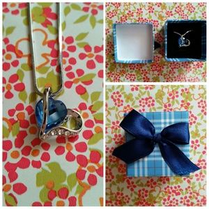 Blue Heart Necklace