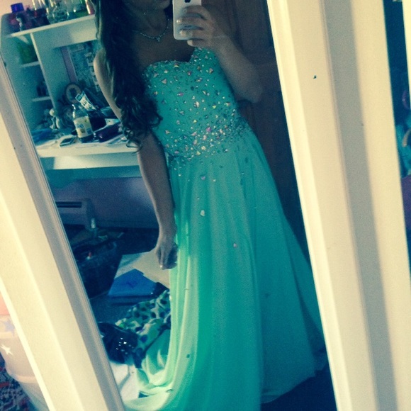 Long Strapless Prom Dress! - Picture 2 of 4