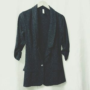 Sweater Blazer w/ Faux Pockets