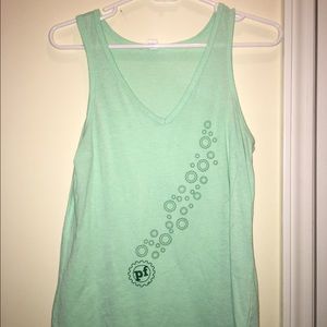 Mint green planet fitness tank top