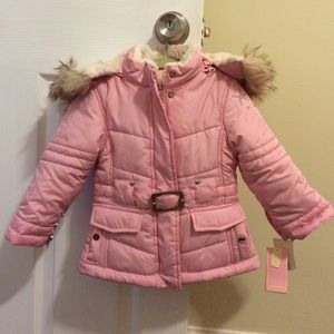 London Fog Pink Toddler Winter Coat