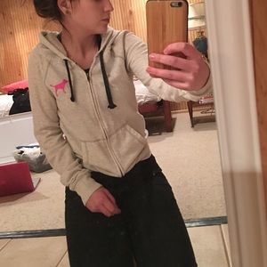 VS Pink zip up hoodie